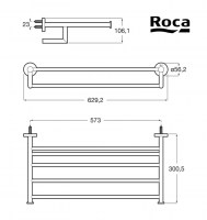 MEDIDAS PORTATOALLAS HOTELS ROUND ROCA